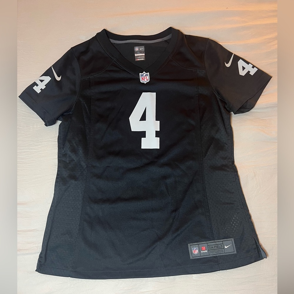Nike Las Vegas Raiders Derek‎ Carr Women's Game Jersey 
Black Size Large